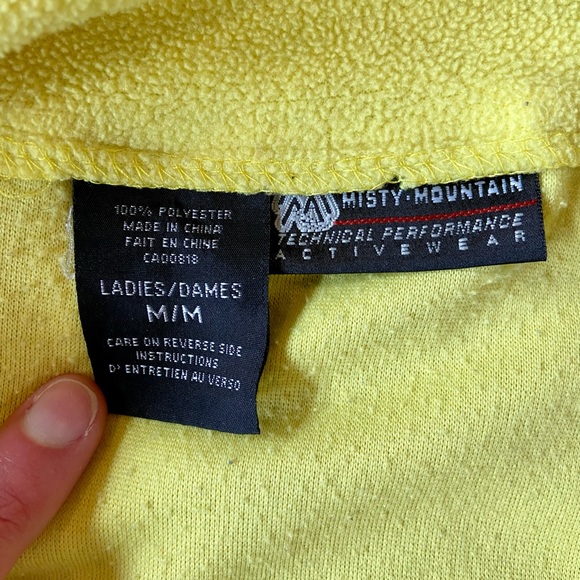Yellow fleece Jacket - Picture 2 of 2